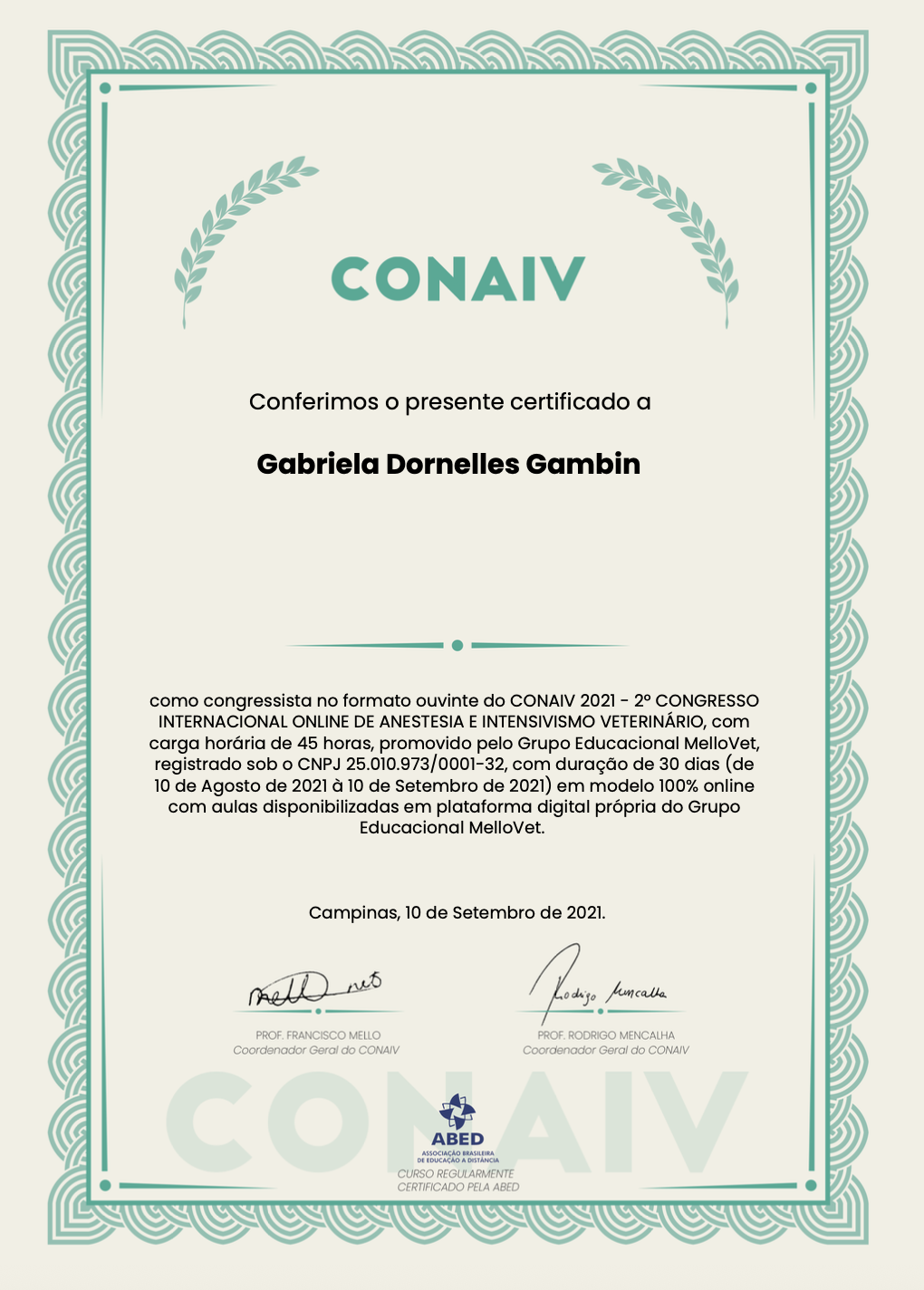 Certificate